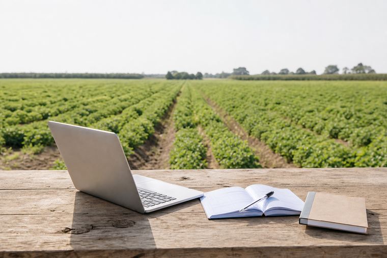 Un computer portatile argentato aperto, con lo schermo acceso e la tastiera in primo piano.